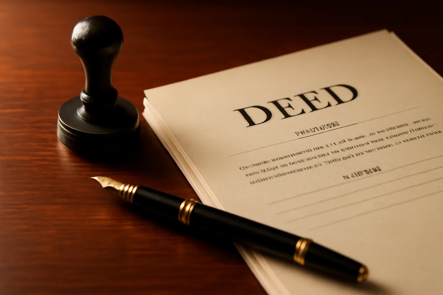 Michigan land sale legal documents and deed transfer